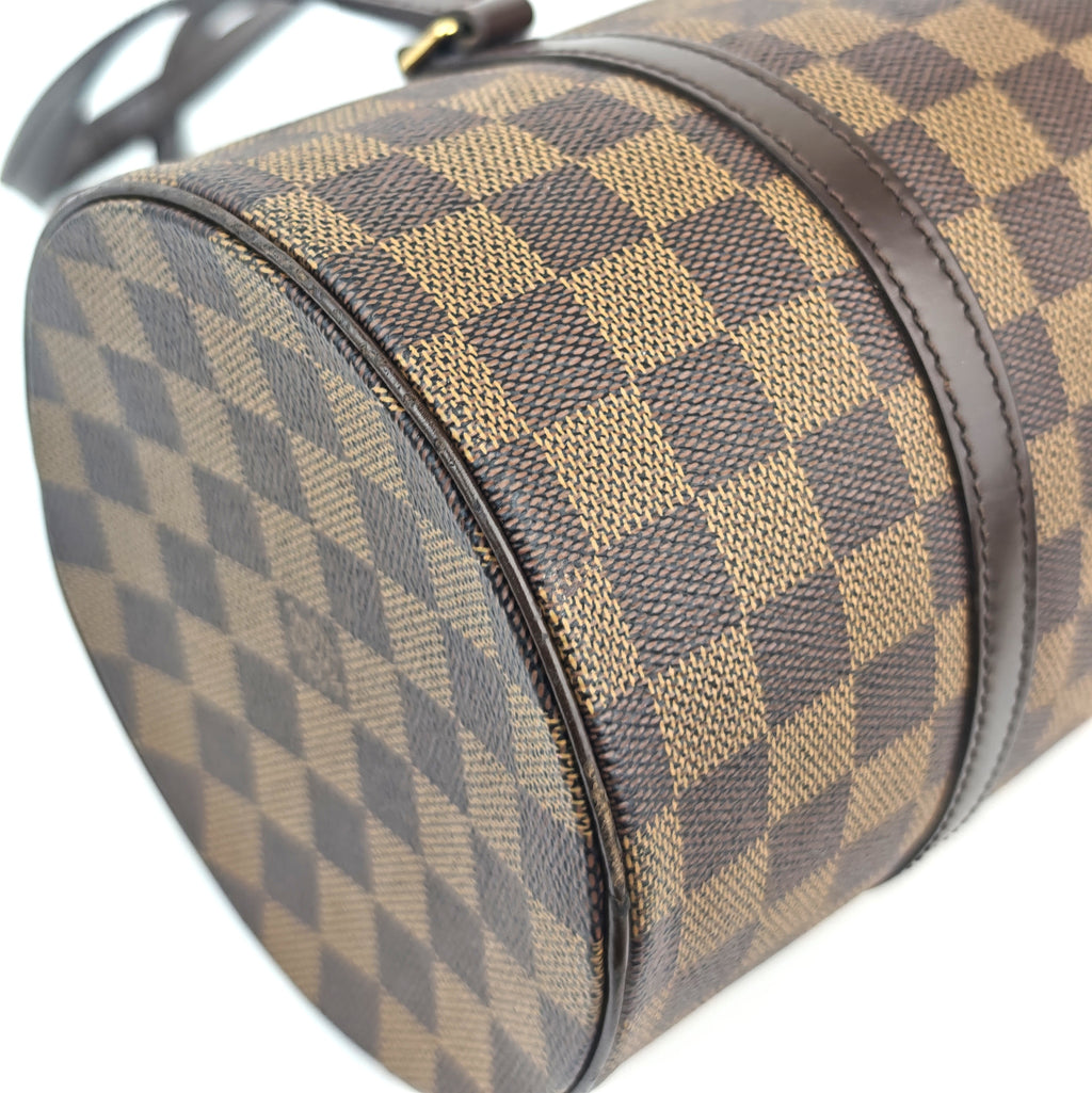 C2992 Louis Vuitton Shoulder Bag Damier Ebene Papillon 30 | Pre-Owned Very Good Brown Coated canvas Damier Ebene