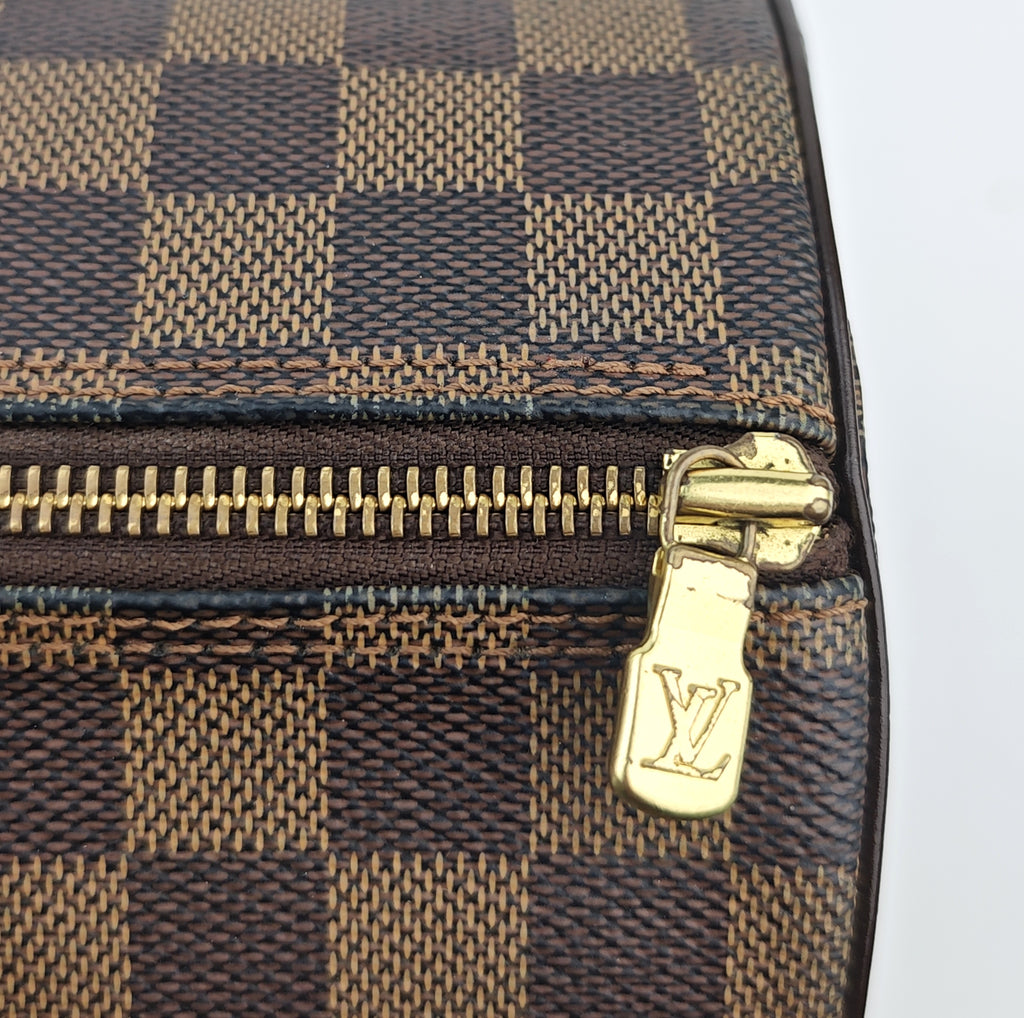 C2992 Louis Vuitton Shoulder Bag Damier Ebene Papillon 30 | Pre-Owned Very Good Brown Coated canvas Damier Ebene