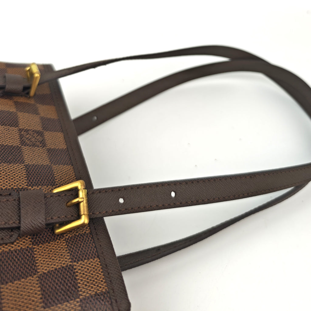 C2998R Louis Vuitton Bucket Bag Damier Ebene Marais Bucket | Pre-Owned Excellent Brown Coated canvas Damier Ebene