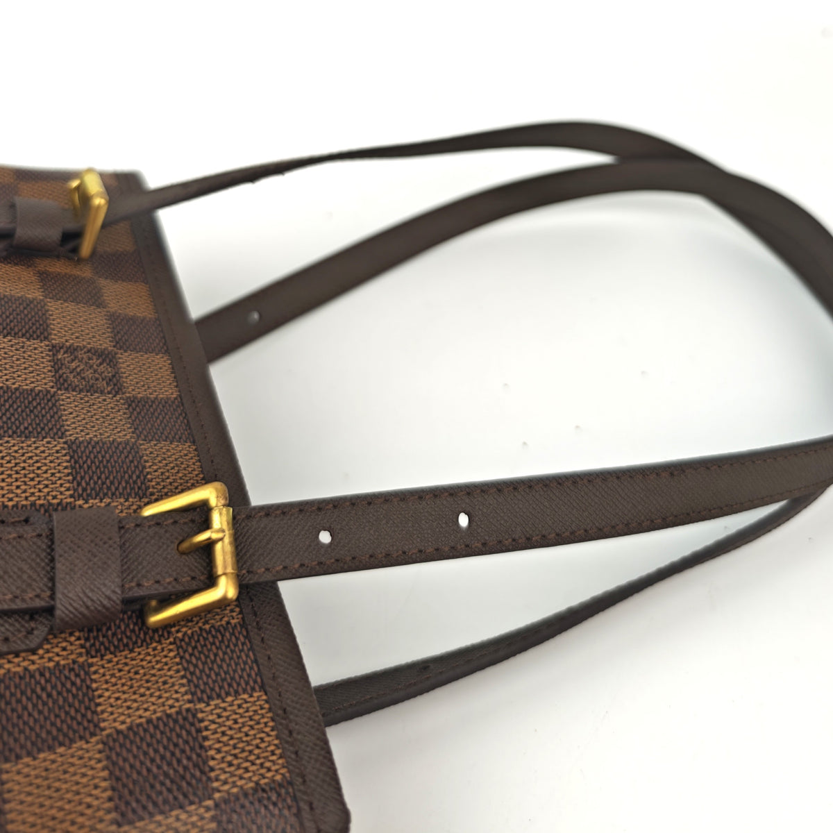 C2998R Louis Vuitton Bucket Bag Damier Ebene Marais Bucket | Pre-Owned Excellent Brown Coated canvas Damier Ebene