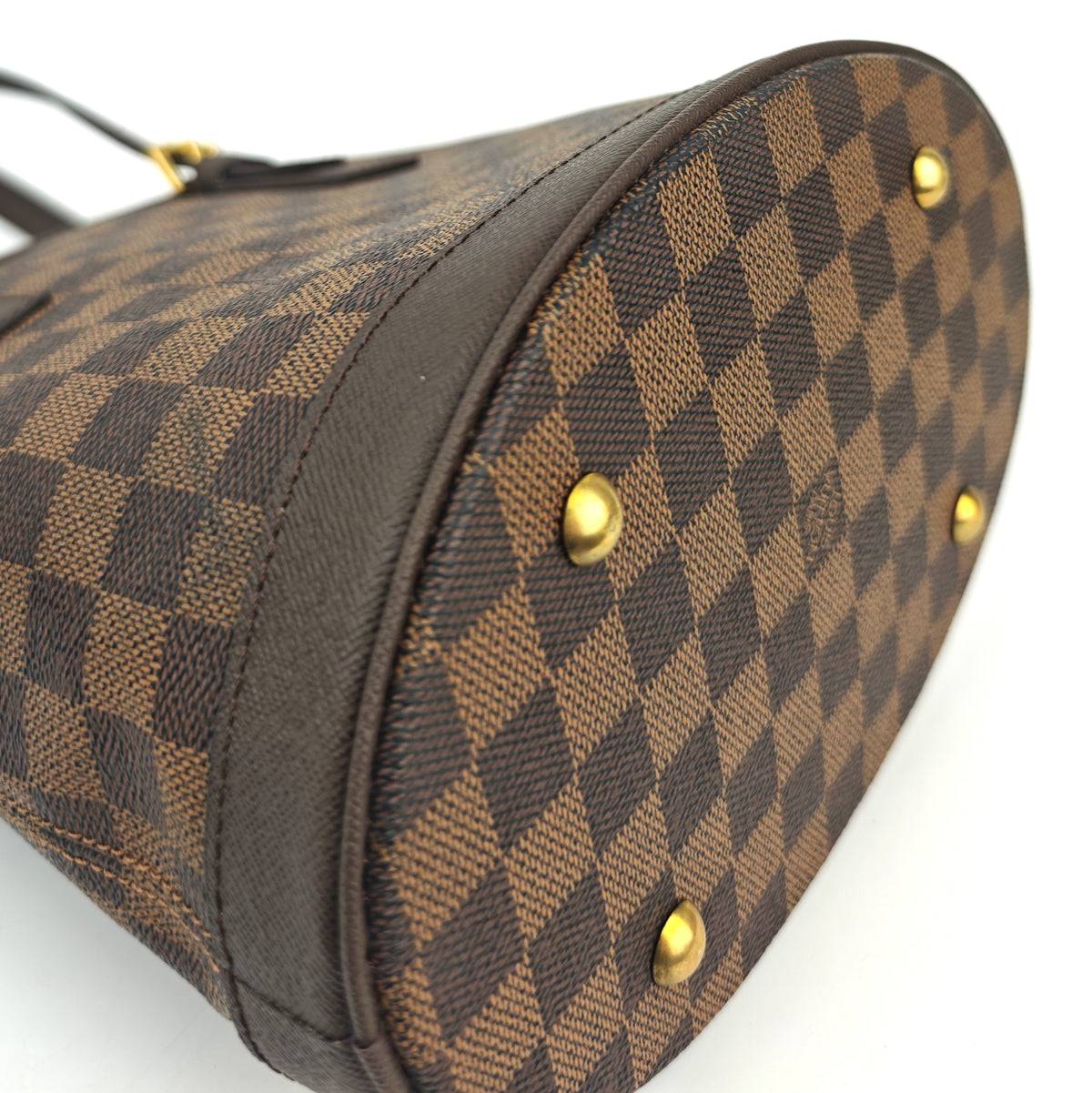 C2999R Louis Vuitton Bucket Bag Damier Ebene Marais Bucket | Pre-Owned Excellent Brown Coated canvas Damier Ebene