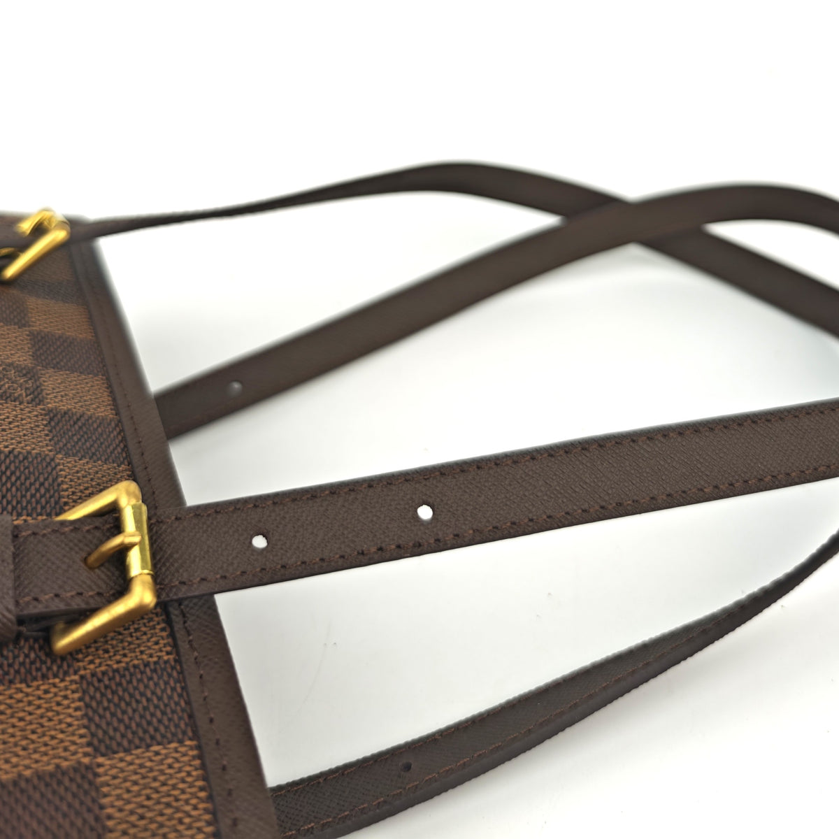 C2999R Louis Vuitton Bucket Bag Damier Ebene Marais Bucket | Pre-Owned Excellent Brown Coated canvas Damier Ebene