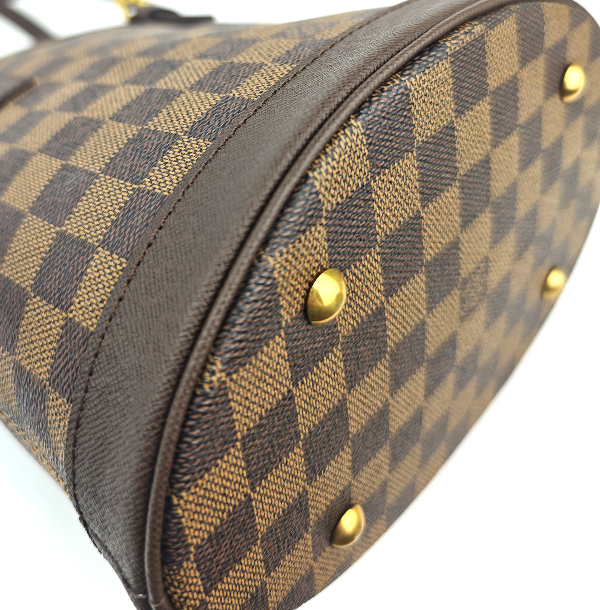 C3000R Louis Vuitton Bucket Bag Damier Ebene Marais Bucket | Pre-Owned Excellent Brown Coated canvas Damier Ebene