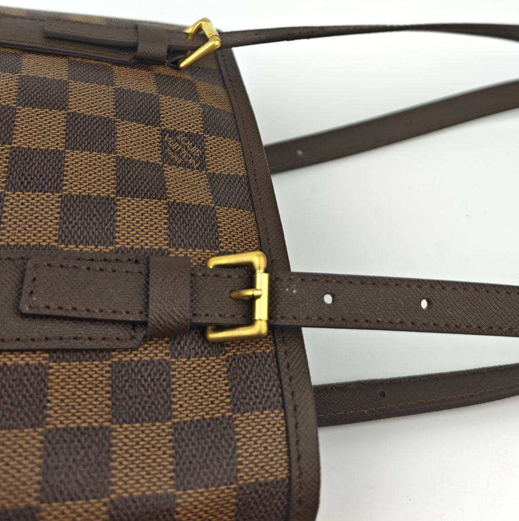 C3000R Louis Vuitton Bucket Bag Damier Ebene Marais Bucket | Pre-Owned Excellent Brown Coated canvas Damier Ebene