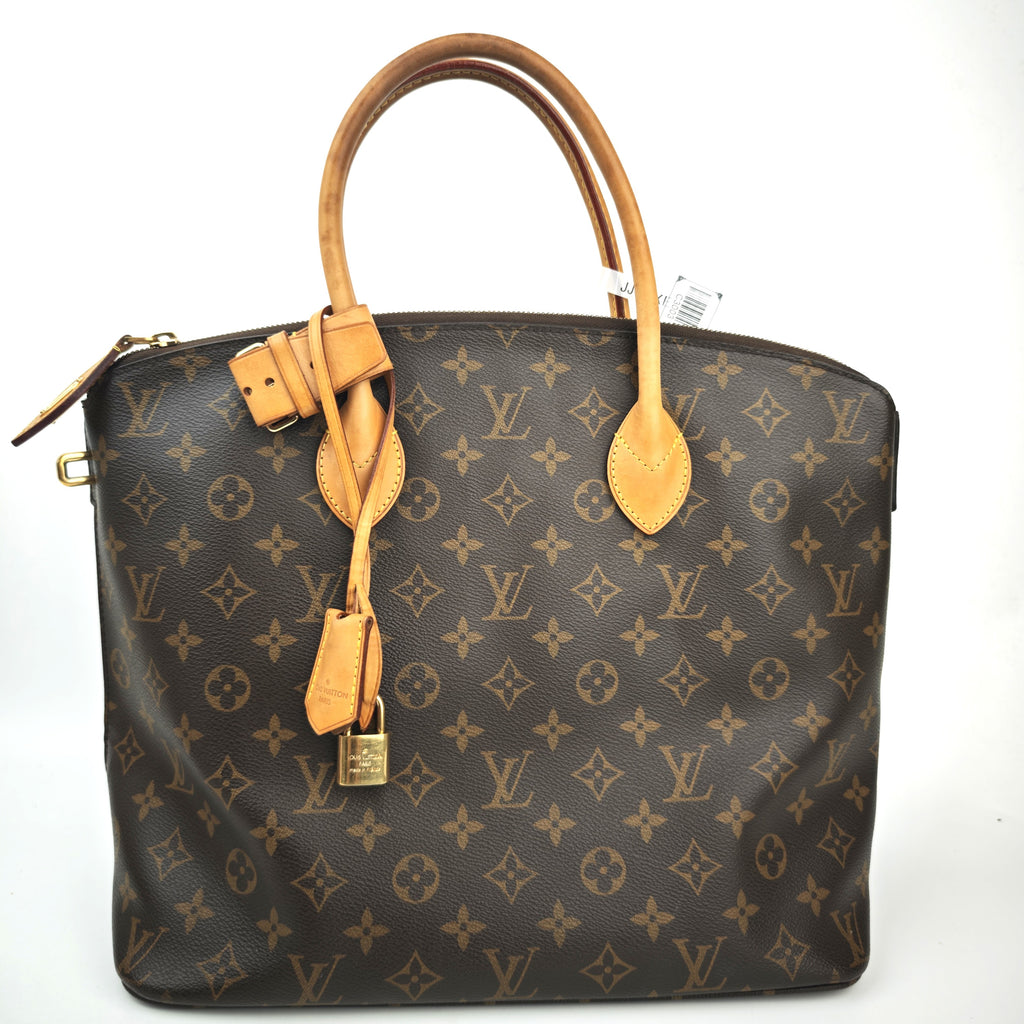 C3003 Louis Vuitton Top Handle Bag Monogram Lockit MM | Pre-Owned Very Good Brown Monogram Coated canvas, leather trim
