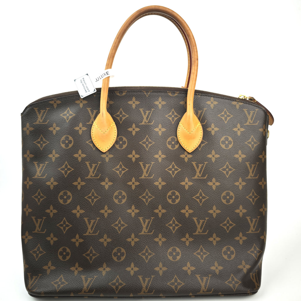C3003 Louis Vuitton Top Handle Bag Monogram Lockit MM | Pre-Owned Very Good Brown Monogram Coated canvas, leather trim