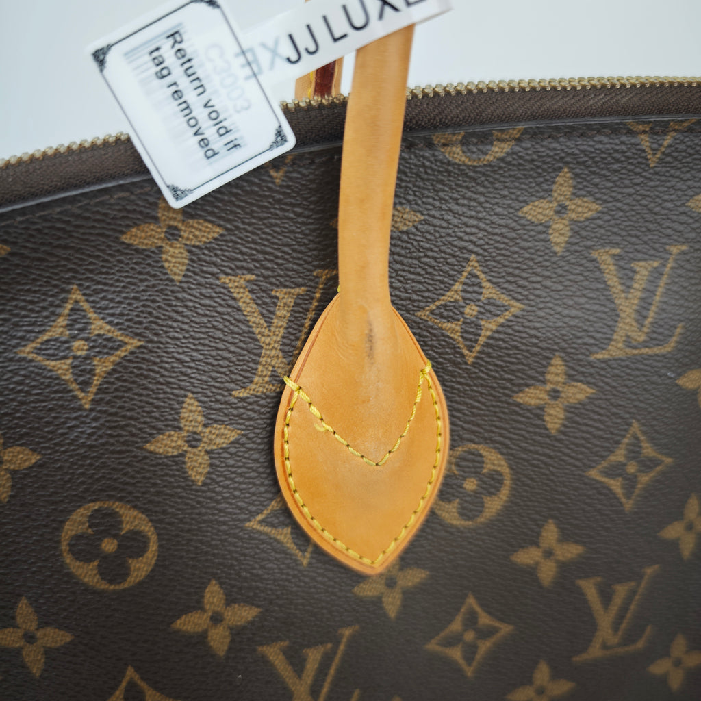 C3003 Louis Vuitton Top Handle Bag Monogram Lockit MM | Pre-Owned Very Good Brown Monogram Coated canvas, leather trim