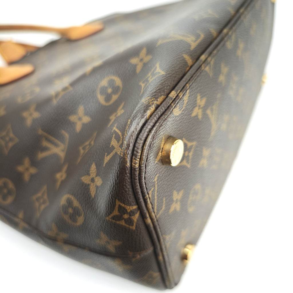 C3003 Louis Vuitton Top Handle Bag Monogram Lockit MM | Pre-Owned Very Good Brown Monogram Coated canvas, leather trim