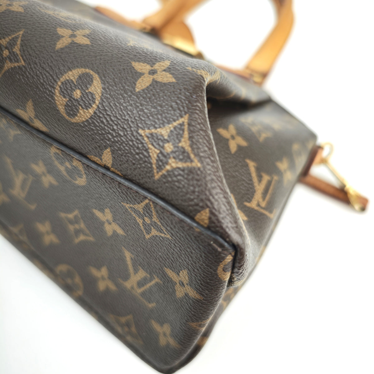 C3006 Louis Vuitton Top Handle Bag Monogram Rivoli PM | Pre-Owned Very Good Brown Monogram Coated canvas, leather trim