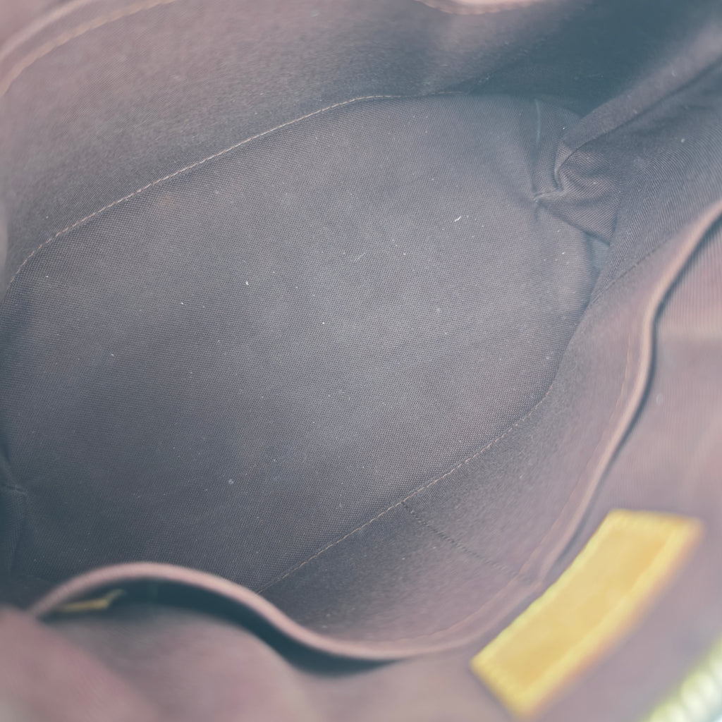 C3006 Louis Vuitton Top Handle Bag Monogram Rivoli PM | Pre-Owned Very Good Brown Monogram Coated canvas, leather trim
