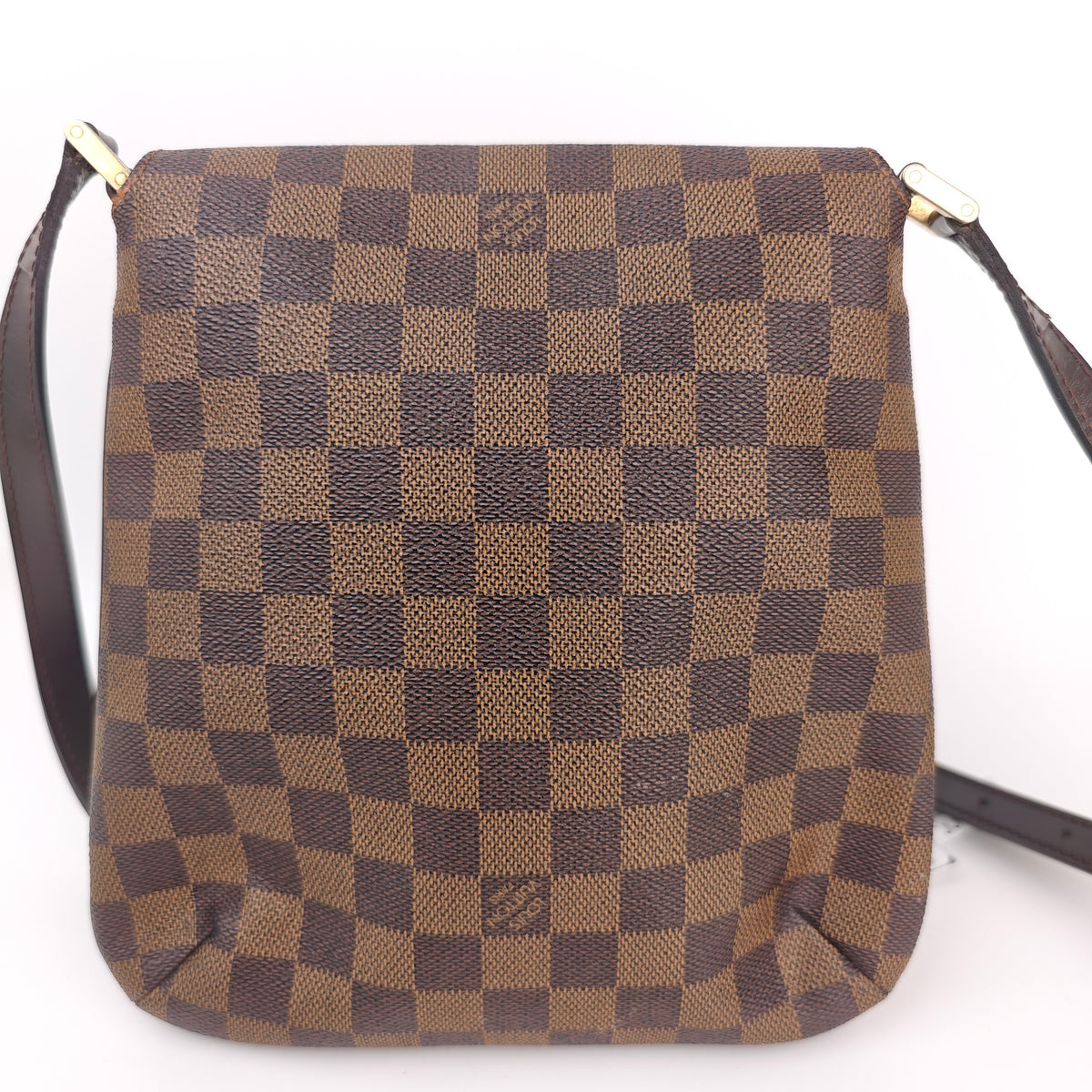 C3011 Louis Vuitton Crossbody Bag Damier Ebene Musette Salsa | Pre-Owned Very Good Brown Damier Ebene Coated canvas, leather trim