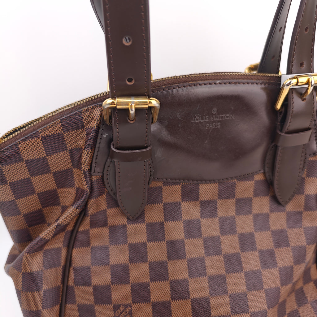 C3013R Louis Vuitton Shoulder Bag Damier Ebene Verona MM | Pre-Owned Excellent Brown Damier Ebene Coated canvas, leather trim