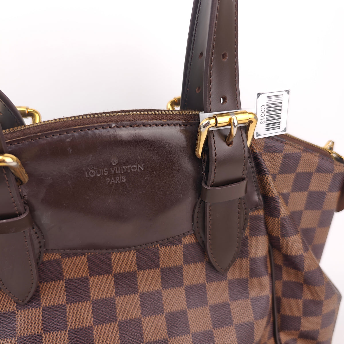 C3013R Louis Vuitton Shoulder Bag Damier Ebene Verona MM | Pre-Owned Excellent Brown Damier Ebene Coated canvas, leather trim