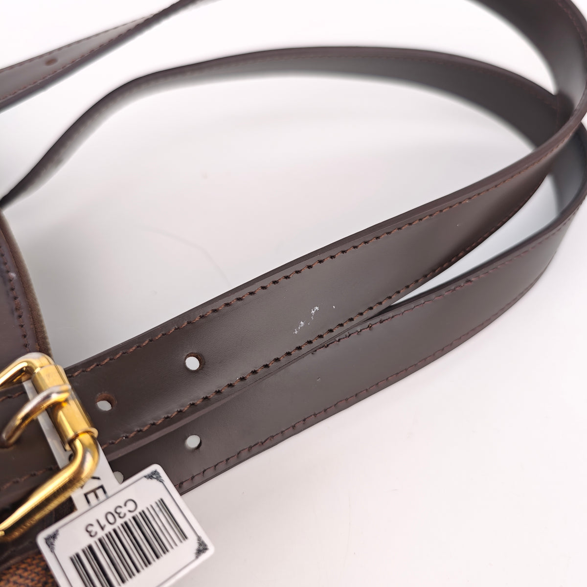 C3013R Louis Vuitton Shoulder Bag Damier Ebene Verona MM | Pre-Owned Excellent Brown Damier Ebene Coated canvas, leather trim