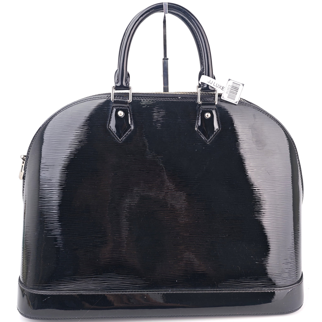 C3018 Louis Vuitton Top Handle Bag Alma GM Epi Electric Black | Pre-Owned Excellent Black Leather