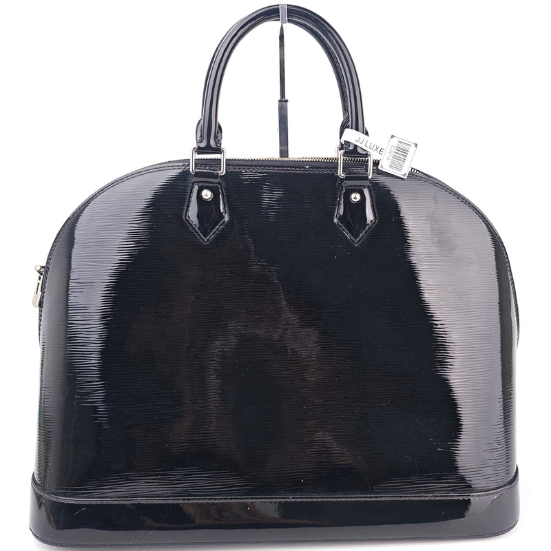 C3018 Louis Vuitton Top Handle Bag Alma GM Epi Electric Black | Pre-Owned Excellent Black Leather