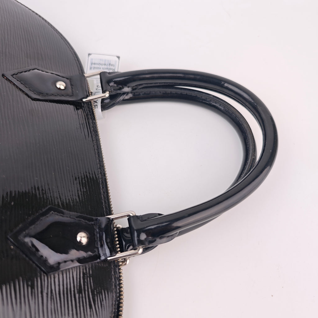 C3018 Louis Vuitton Top Handle Bag Alma GM Epi Electric Black | Pre-Owned Excellent Black Leather