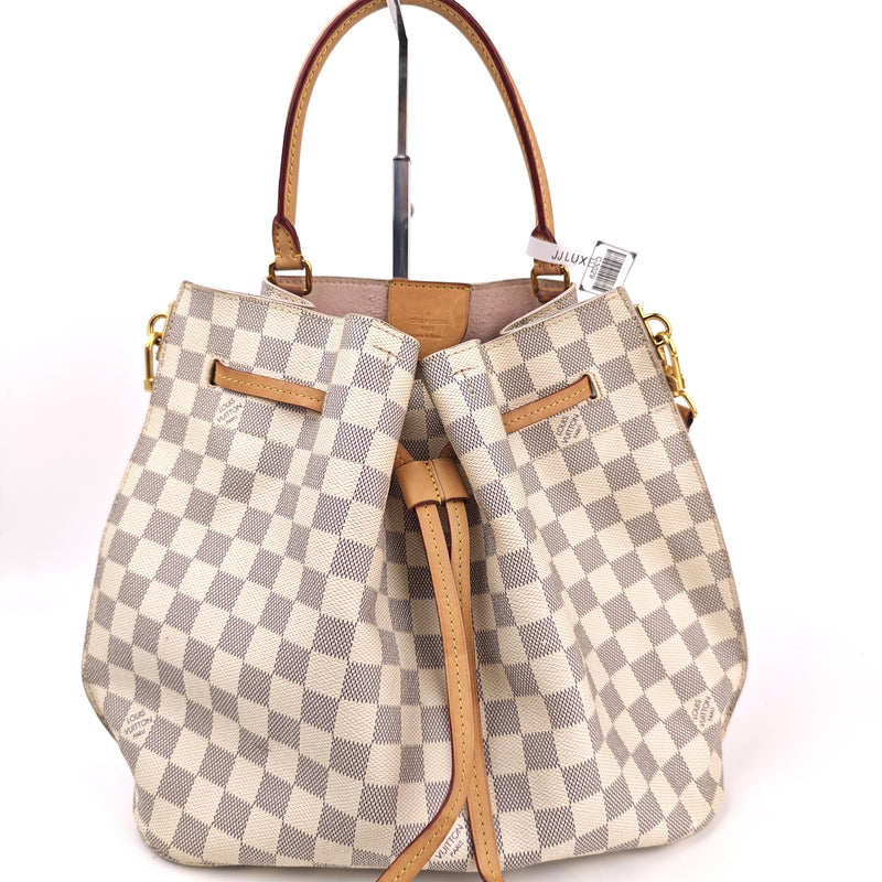 C3029 Louis Vuitton Shoulder Bag Damier Azur Girolata | Pre-Owned Very Good Blue / White Damier Azur Canvas