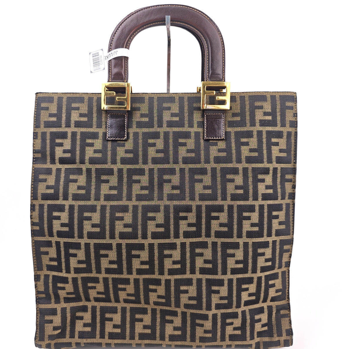 C3032 Fendi Top Handle Bag Fendi Zucca Twin Top Handle Tote | Pre-Owned Very Good