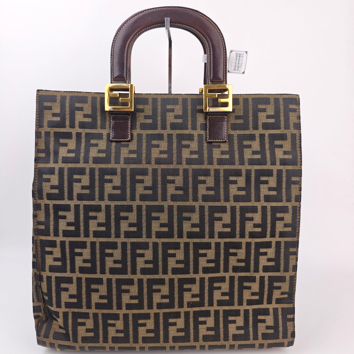 C3032 Fendi Top Handle Bag Fendi Zucca Twin Top Handle Tote | Pre-Owned Very Good