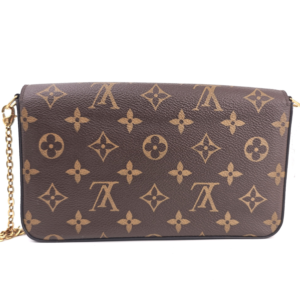C3037 Louis Vuitton Shoulder Bag Louis Vuitton Monogram Pochette Félicie | Pre-Owned Very Good Brown Monogram Canvas