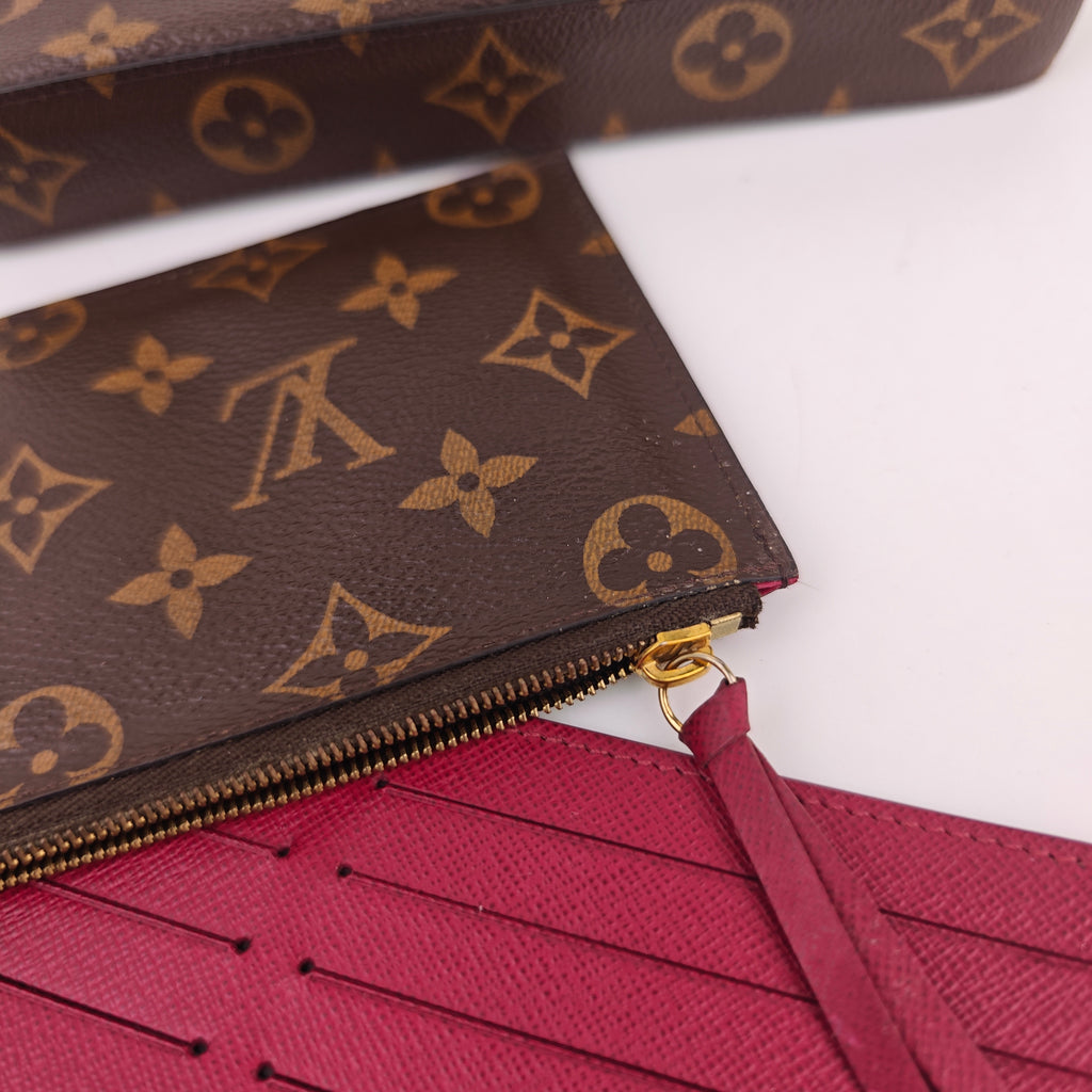 C3037 Louis Vuitton Shoulder Bag Louis Vuitton Monogram Pochette Félicie | Pre-Owned Very Good Brown Monogram Canvas