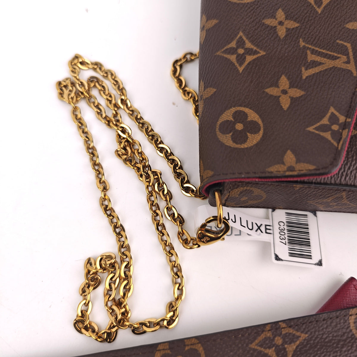 C3037 Louis Vuitton Shoulder Bag Louis Vuitton Monogram Pochette Félicie | Pre-Owned Very Good Brown Monogram Canvas