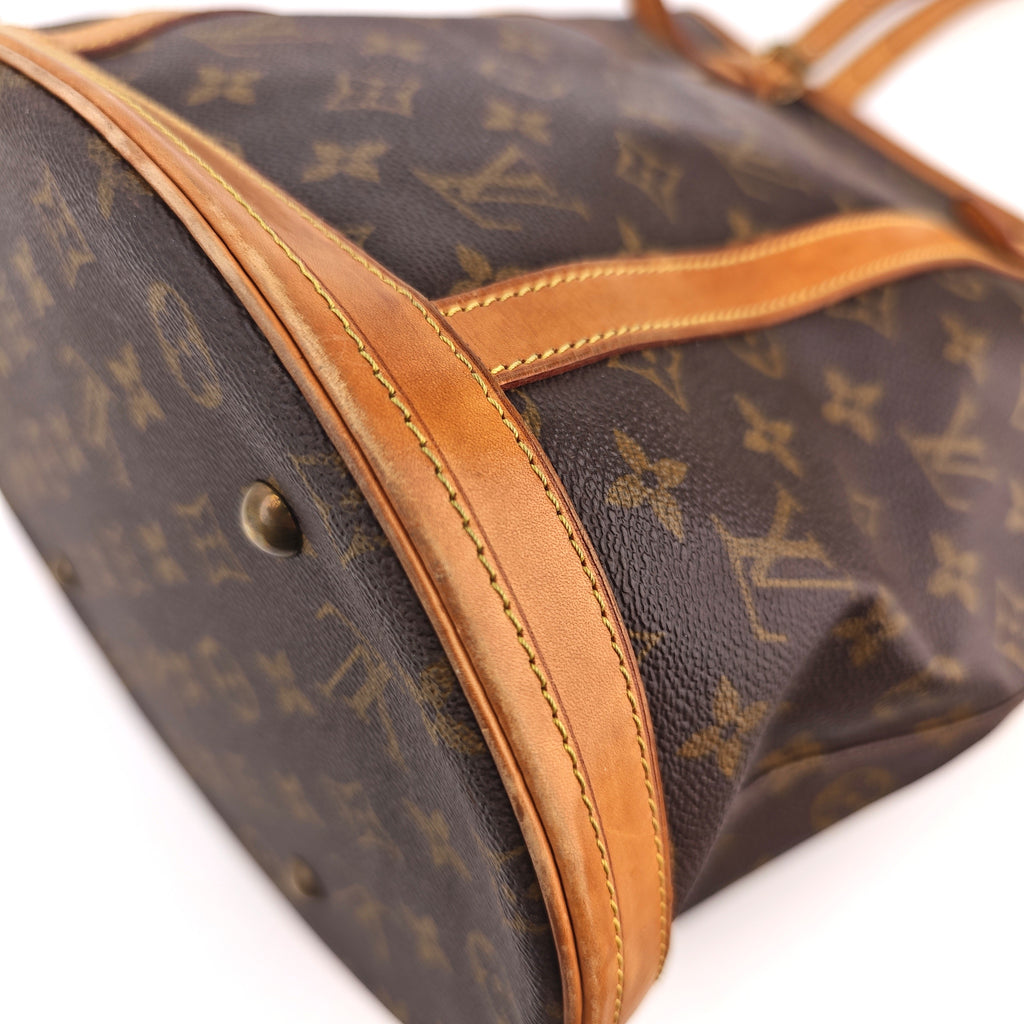 C3043 Louis Vuitton Bucket Bag Monogram Canvas Bucket GM Bag | Pre-Owned Very Good Brown Monogram Canvas
