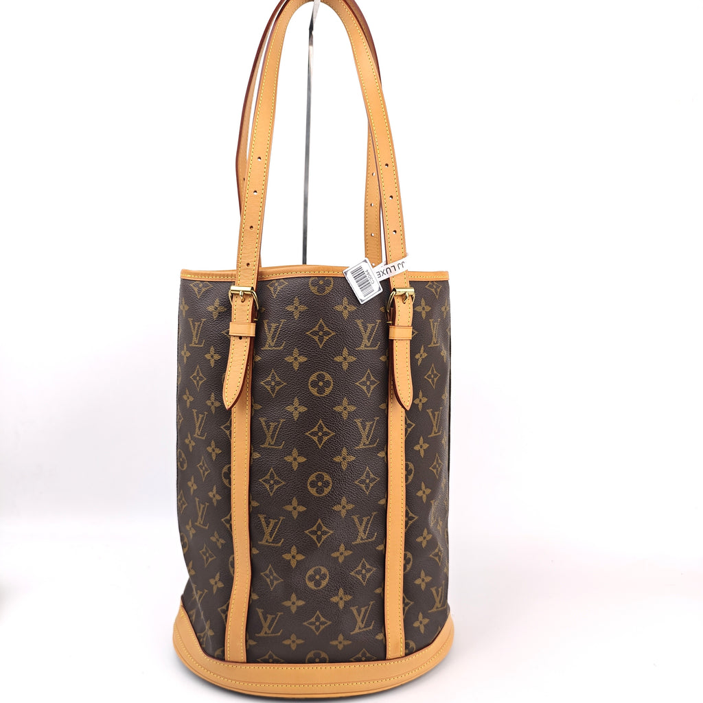 C3044 Louis Vuitton Bucket Bag Monogram Canvas Bucket GM Bag | Pre-Owned Very Good Brown Monogram Canvas
