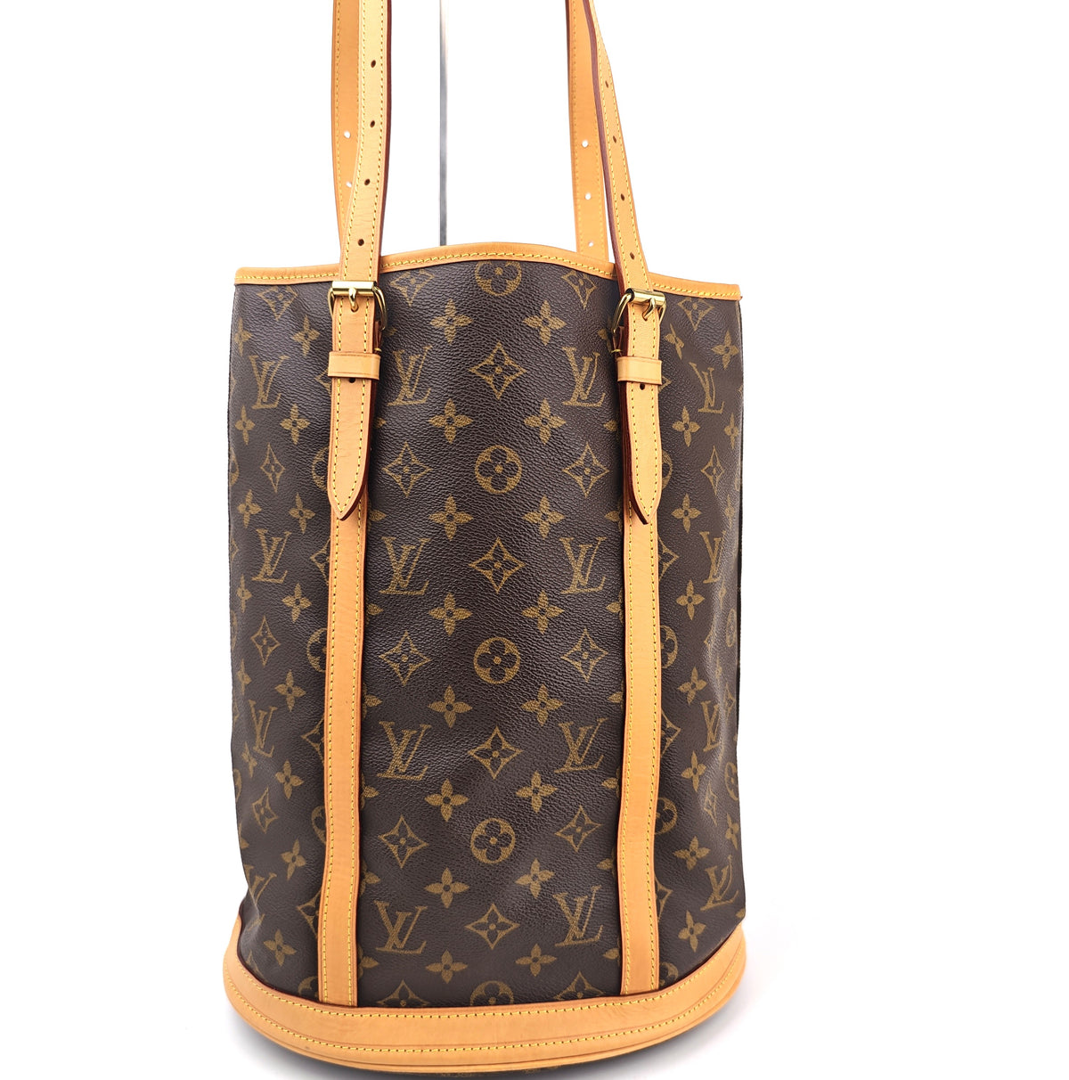 C3044 Louis Vuitton Bucket Bag Monogram Canvas Bucket GM Bag | Pre-Owned Very Good Brown Monogram Canvas