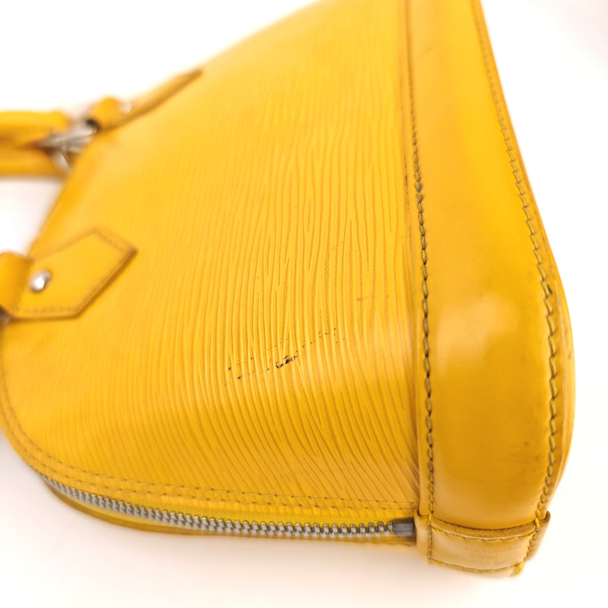 C3111 Louis Vuitton Top Handle Bag Alma BB | Pre-Owned Very Good Yellow Leather