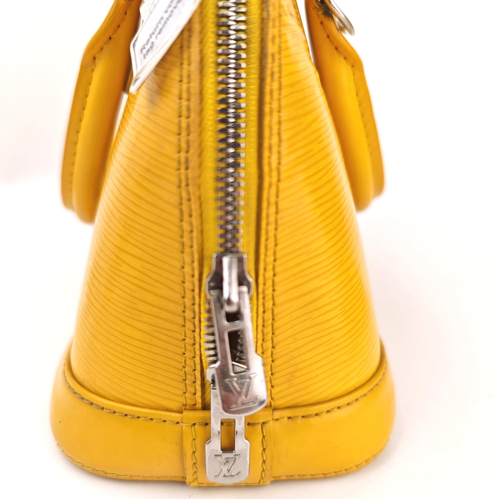 C3111 Louis Vuitton Top Handle Bag Alma BB | Pre-Owned Very Good Yellow Leather