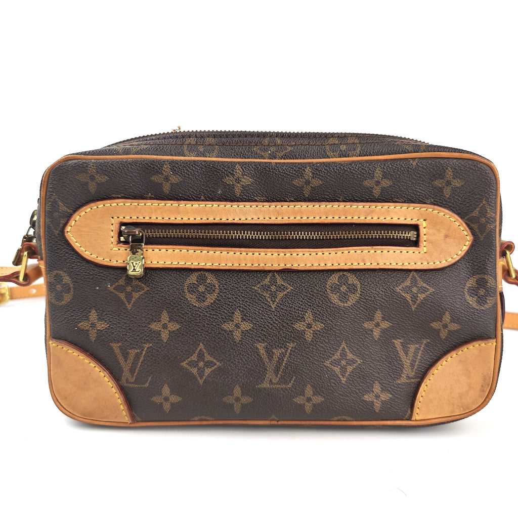 C3120R Louis Vuitton Shoulder Bag Marly Dragonne | Pre-Owned Very Good Monogram Canvas, Leather