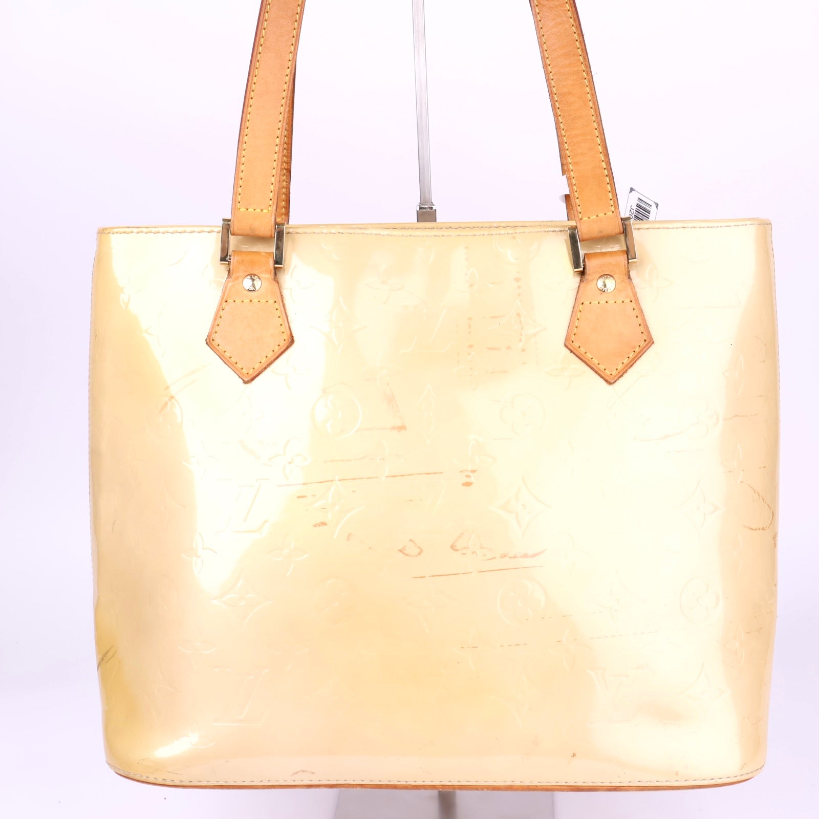 OJ2030 Louis Vuitton Beige Houston Monogram Vernis Tote Bag- Pre Owned