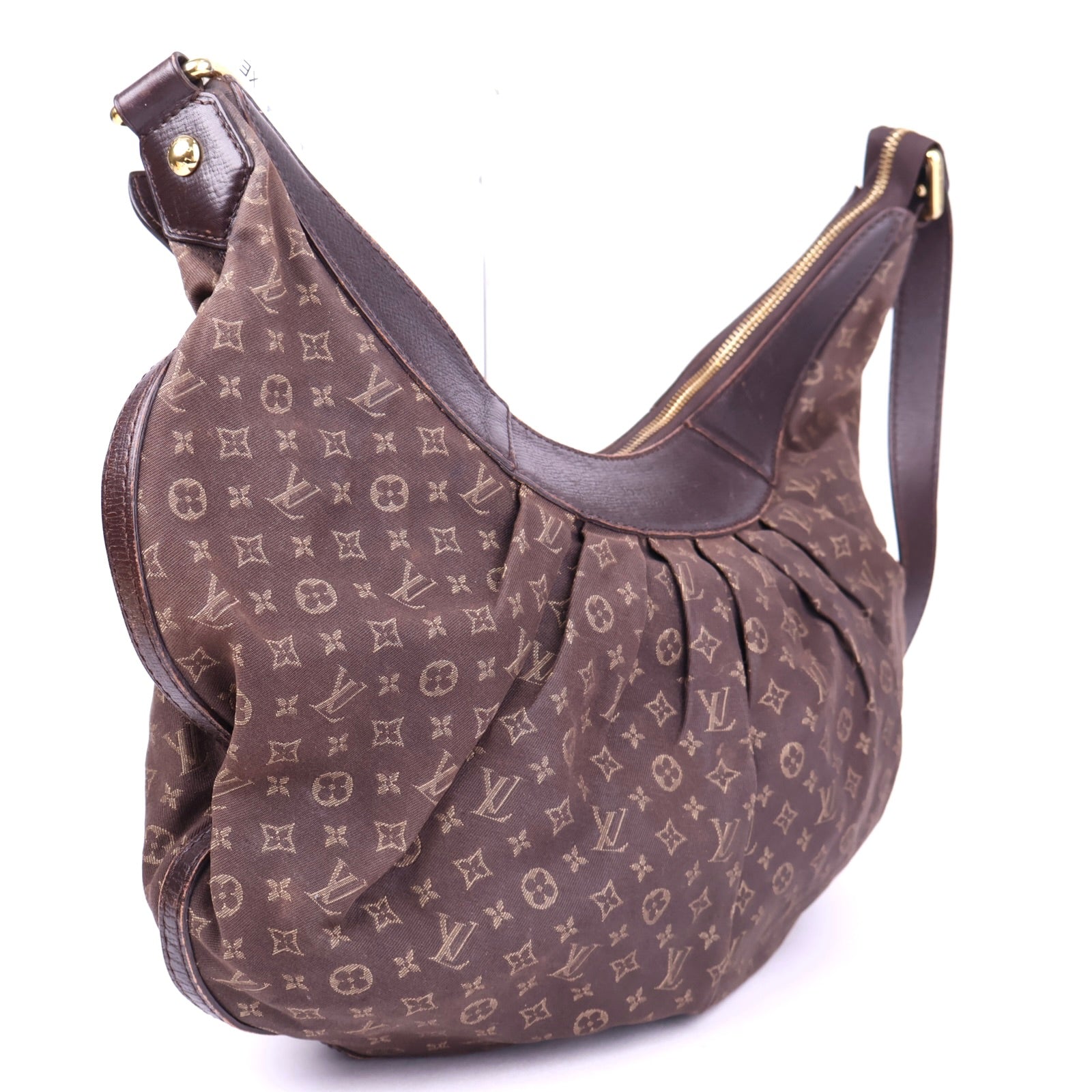 J2035 Louis Vuitton Monogram Idylle Canvas Hobo Bag Brown- Pre Owned
