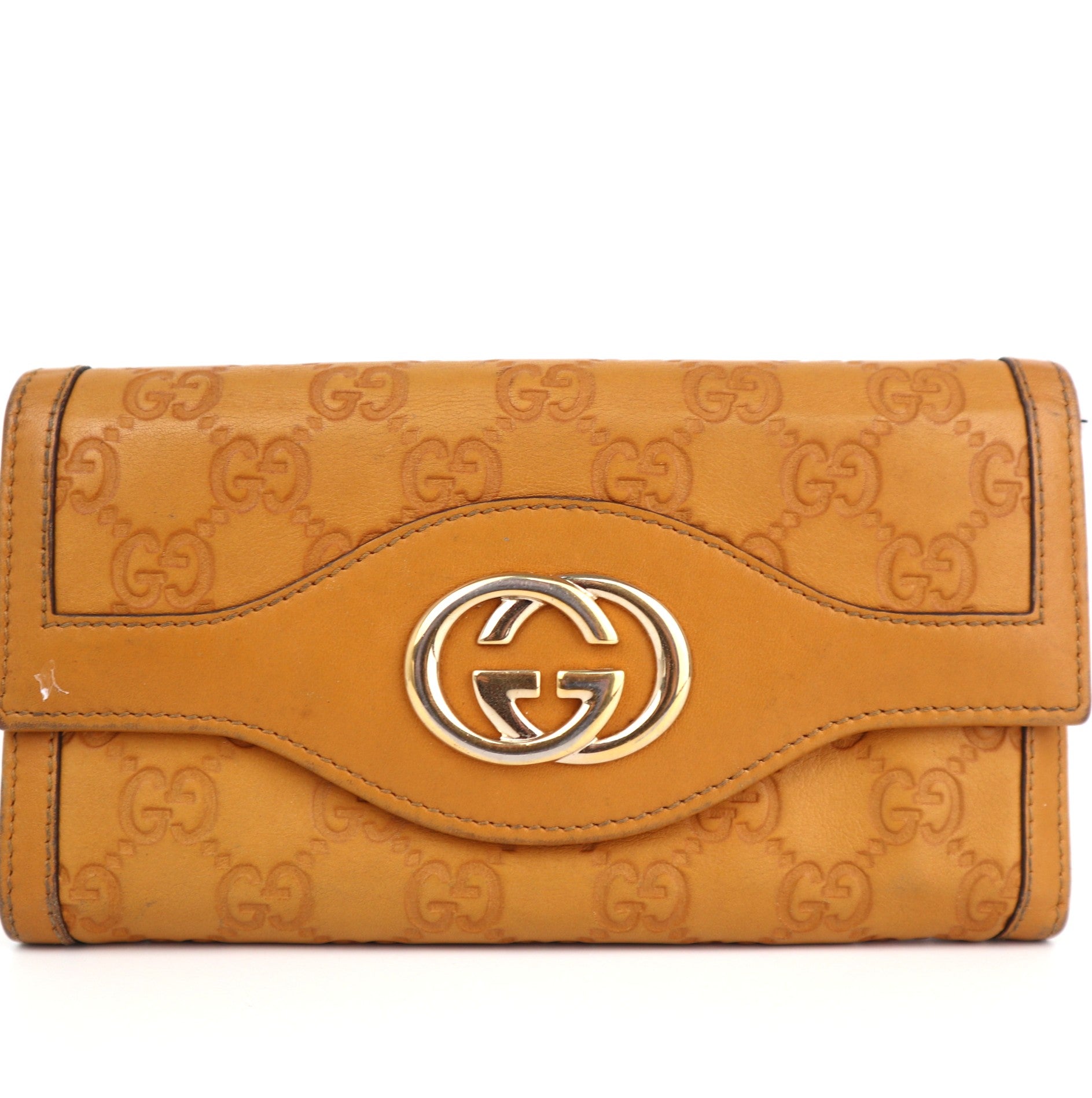 C2148 Gucci Wallet Sukey Guccissima Interlocking G Red | Pre-Owned Very Good Red Guccissima