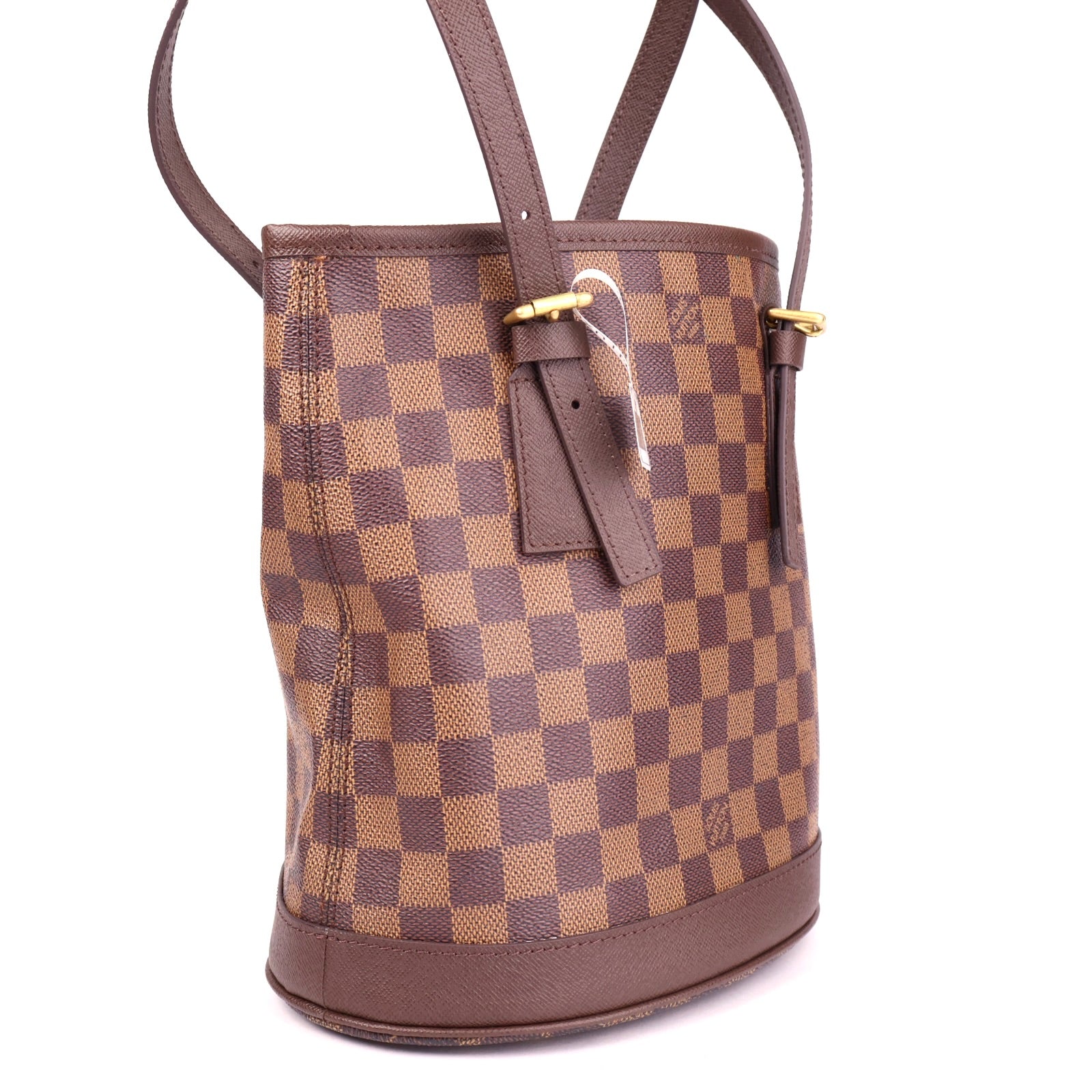 J2033 Louis Vuitton Damier Canvas Marais Bucket Bag- Pre Owned