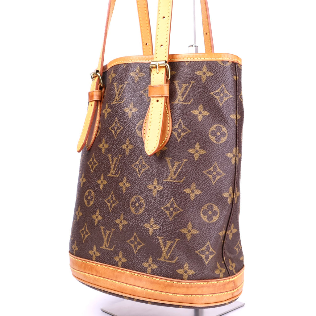 J2038 Louis Vuitton Monogram Canvas Petite Bucket Bag- Pre Owned