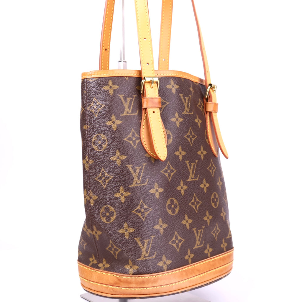 J2038 Louis Vuitton Monogram Canvas Petite Bucket Bag- Pre Owned
