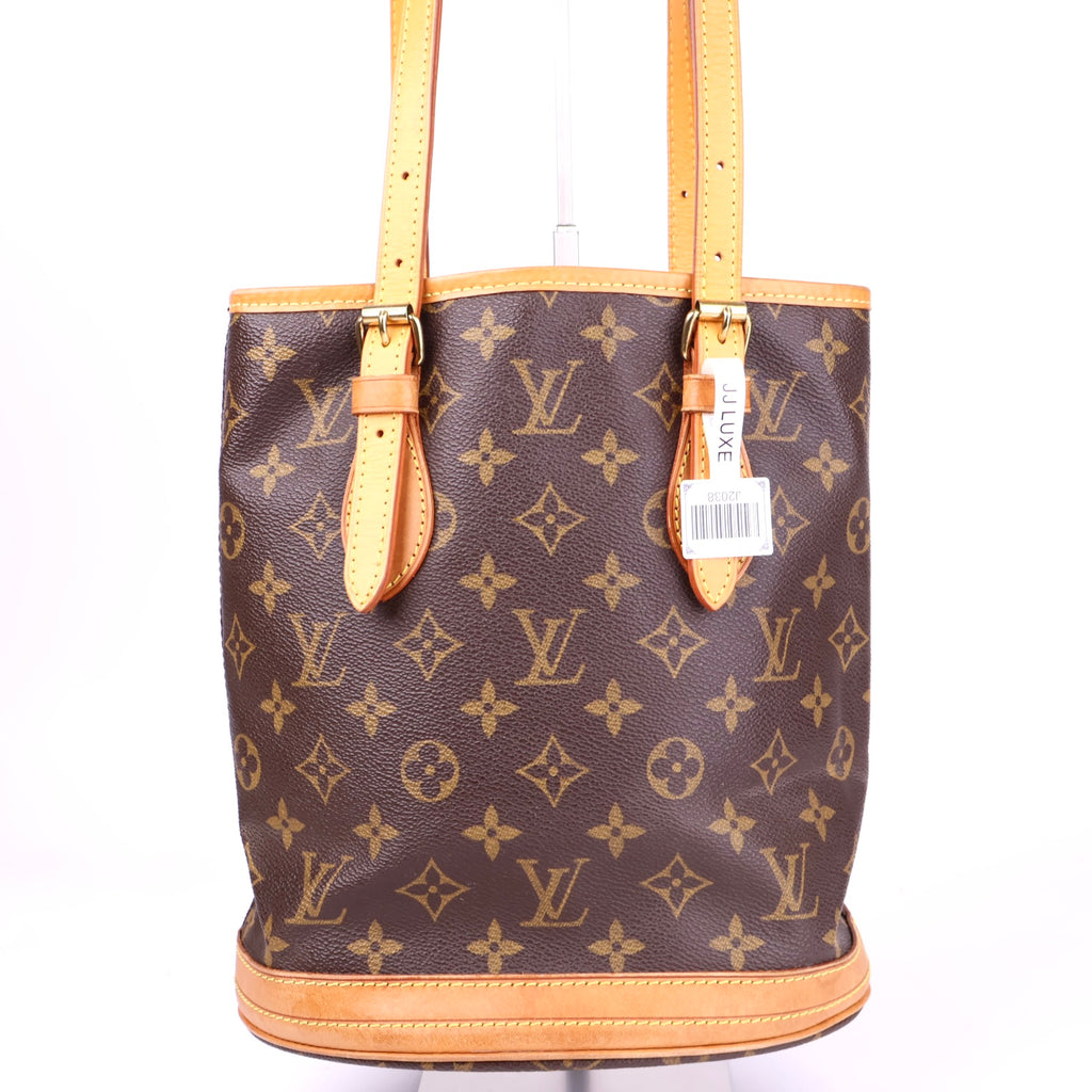 J2038 Louis Vuitton Monogram Canvas Petite Bucket Bag- Pre Owned