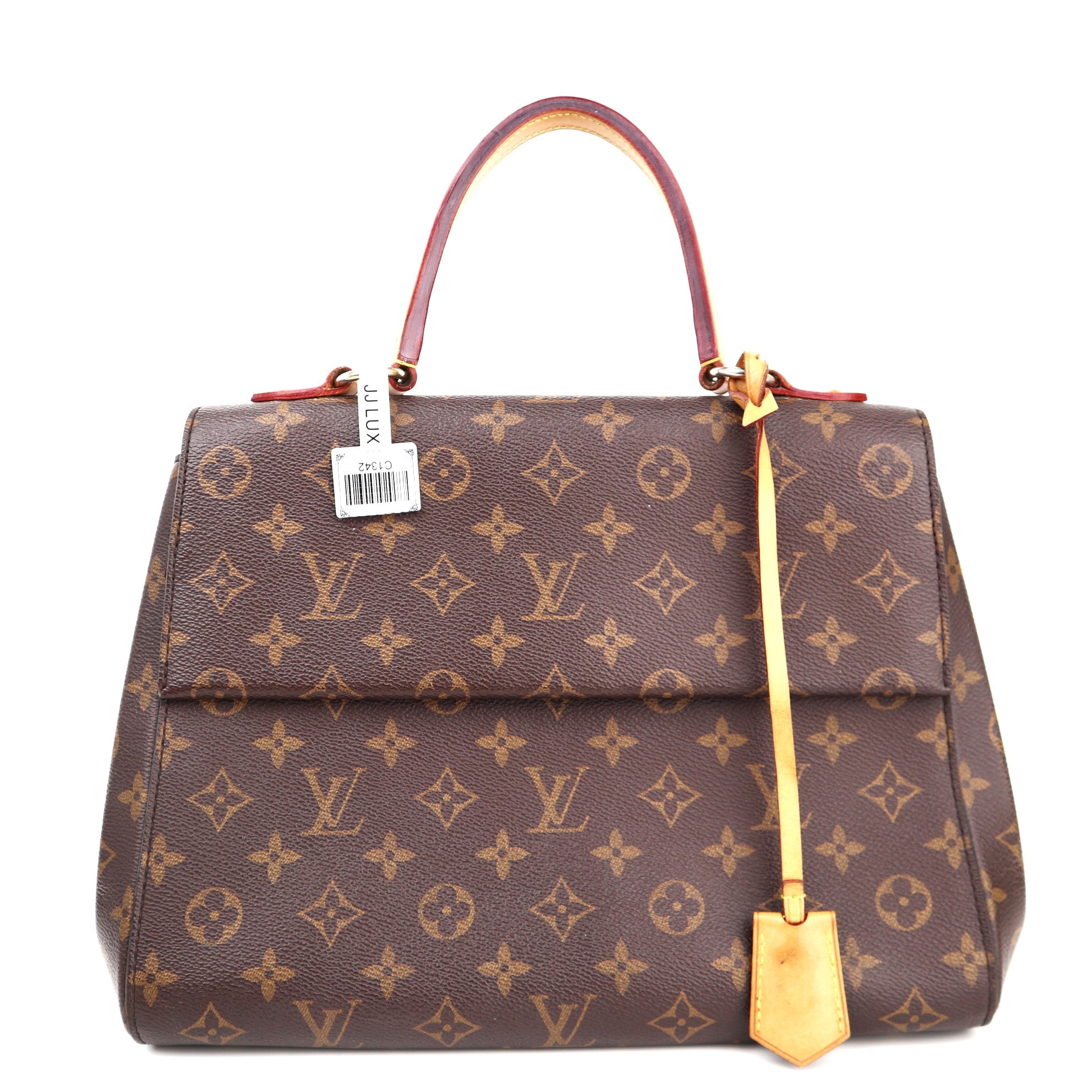 C1342 Louis Vuitton  Cluny Top Handle Monogram Canvas MM -Pre Owned
