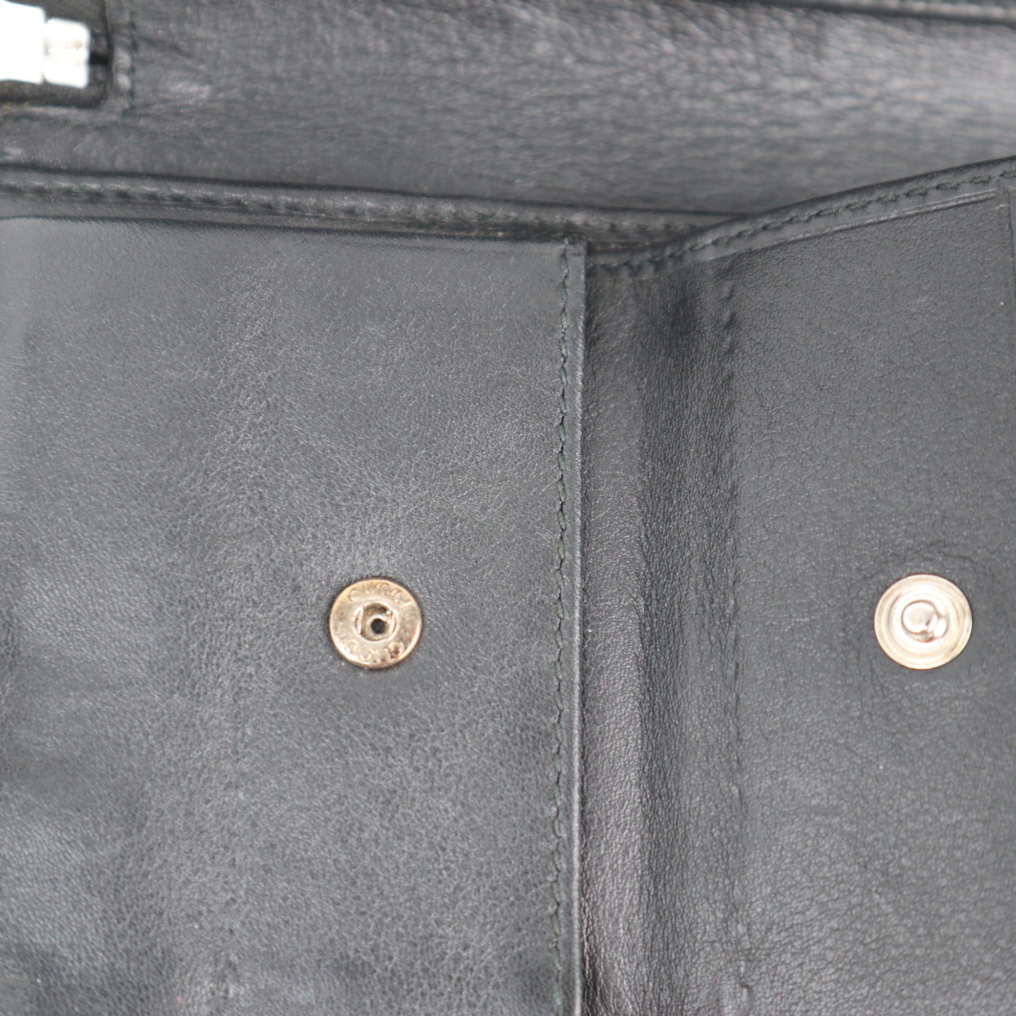 C2151 Gucci Wallet Imprime Monogram GG Zip Around Wallet Black | Pre-Owned Very Good Black Monogram