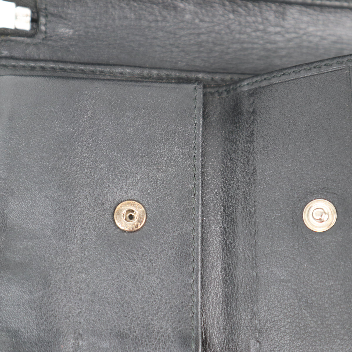 C2151# Gucci Wallet Imprime Monogram GG Zip Around Wallet Black | Pre-Owned Very Good Black Monogram