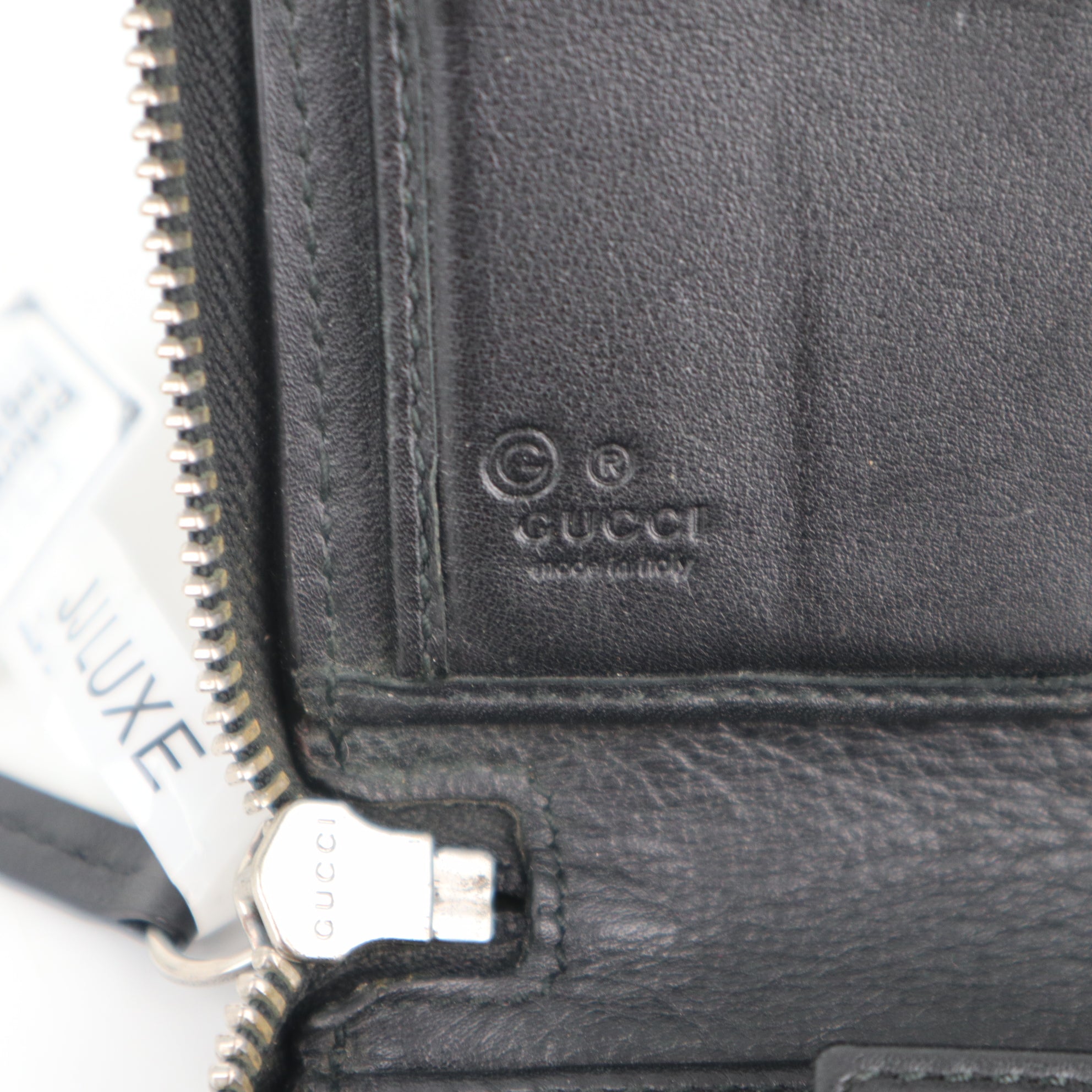 C2151 Gucci Wallet Imprime Monogram GG Zip Around Wallet Black | Pre-Owned Very Good Black Monogram