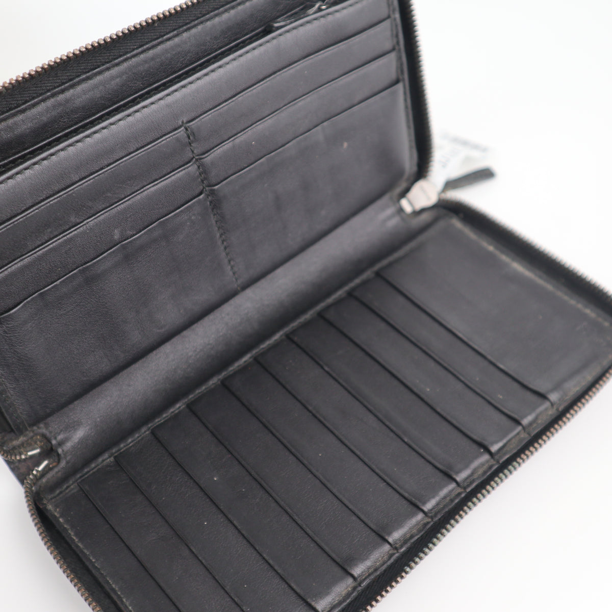 C2153# Gucci Wallet Imprime Monogram GG Zip Around Wallet Black | Pre-Owned Very Good Black Monogram
