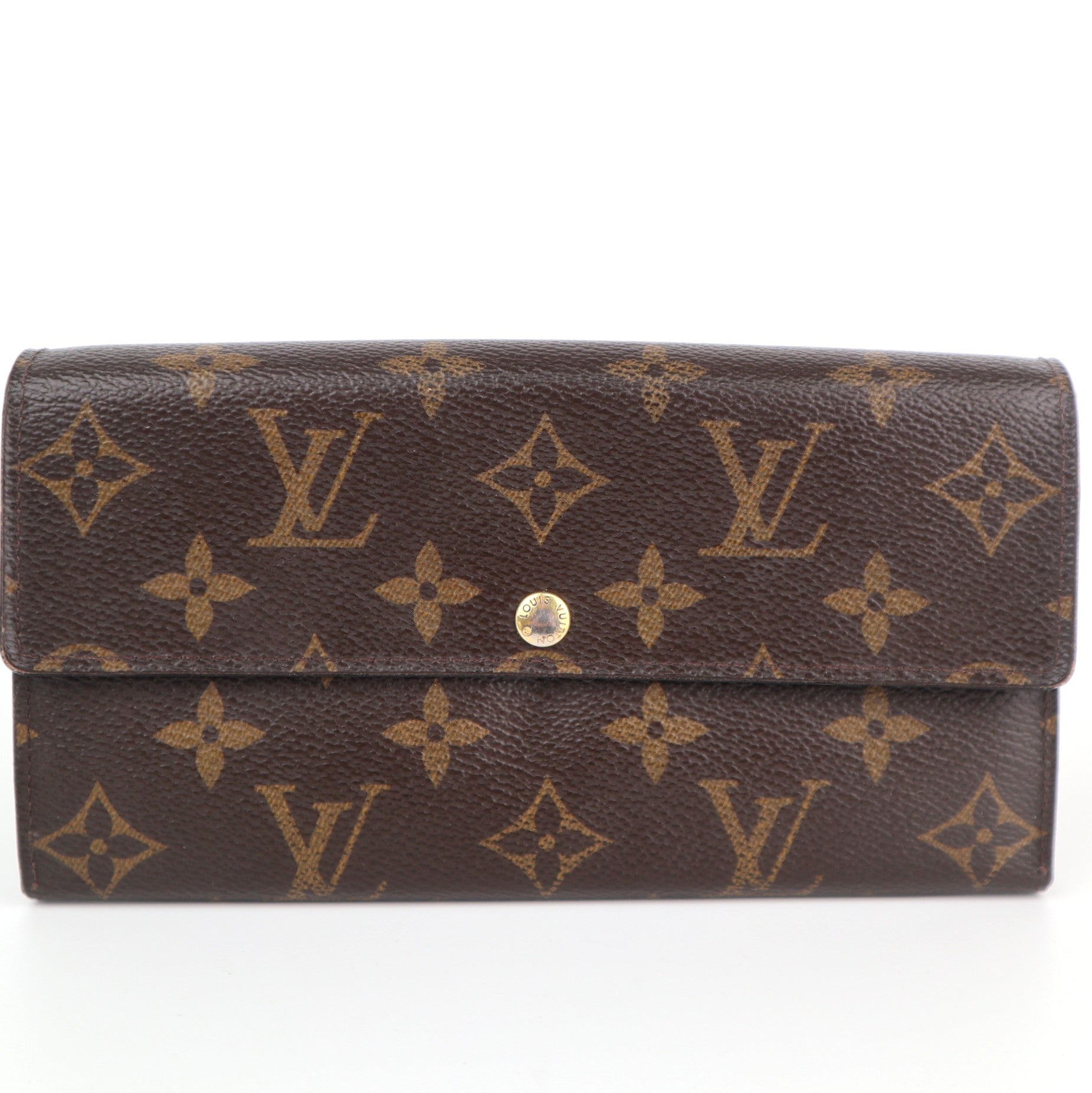 C2154 Louis Vuitton Wallet Monogram Sarah Wallet | Pre-Owned Very Good Brown Monogram