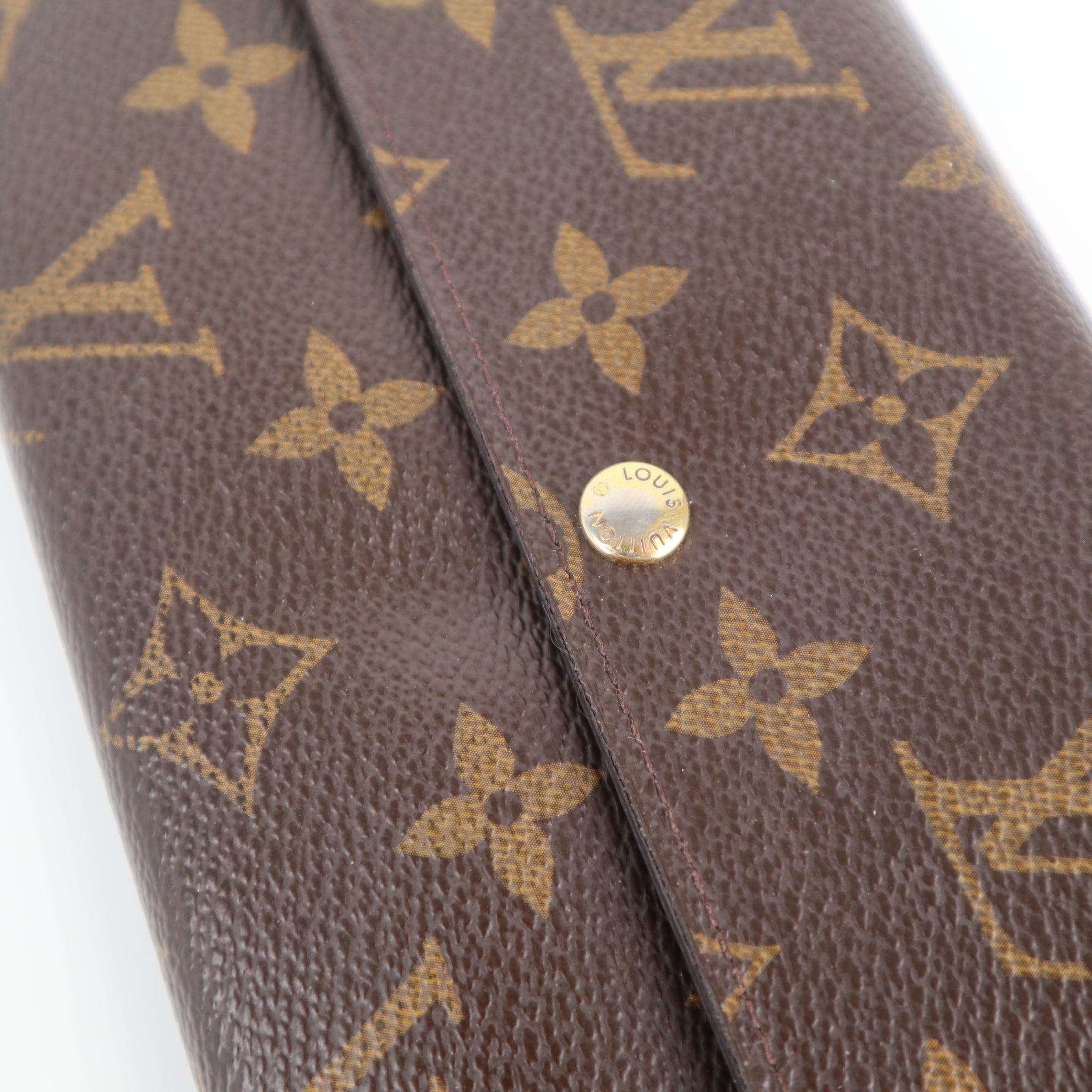 C2154 Louis Vuitton Wallet Monogram Sarah Wallet | Pre-Owned Very Good Brown Monogram
