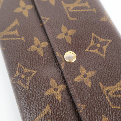 C2154 Louis Vuitton Wallet Monogram Sarah Wallet | Pre-Owned Very Good Brown Monogram
