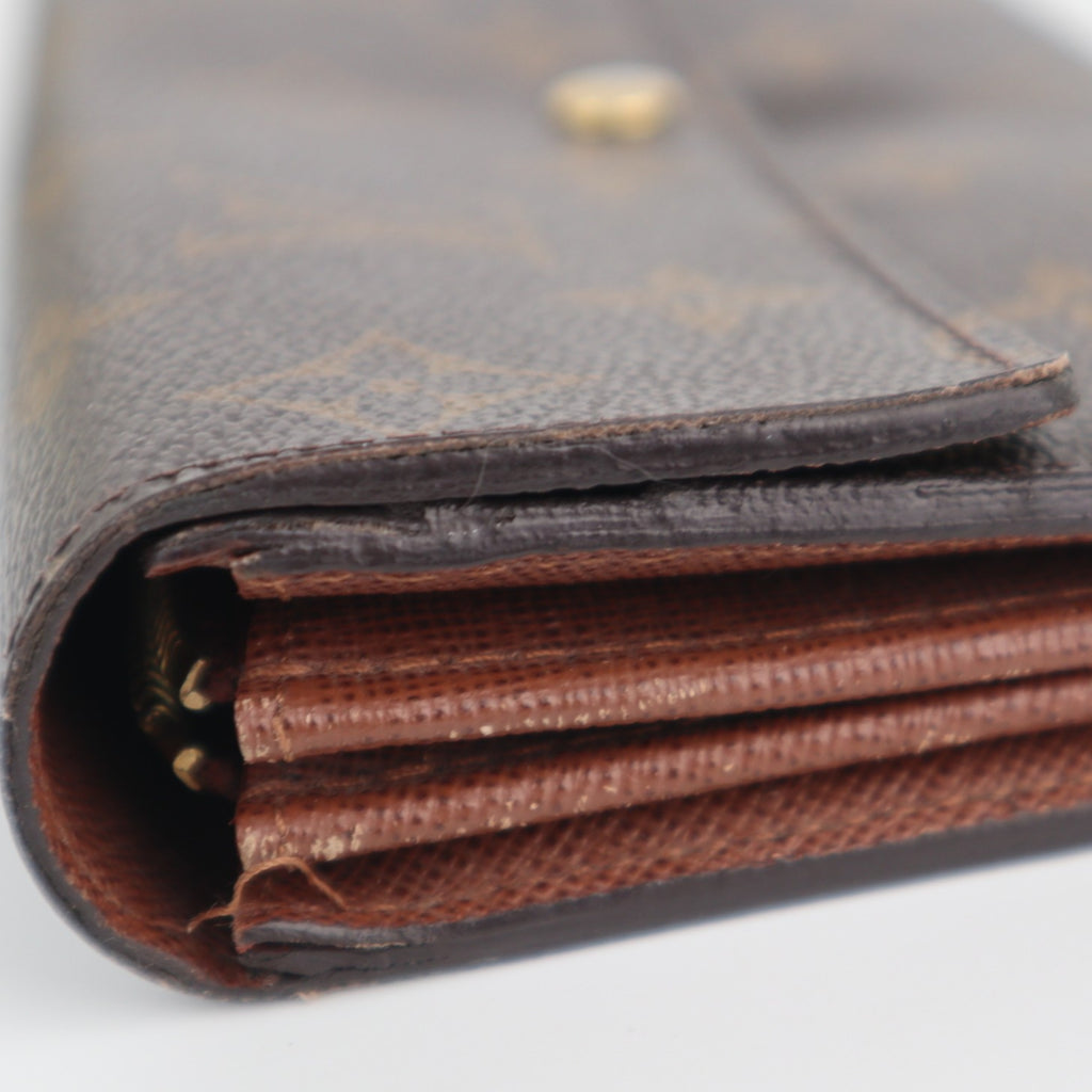 C2154 Louis Vuitton Wallet Monogram Sarah Wallet | Pre-Owned Very Good Brown Monogram