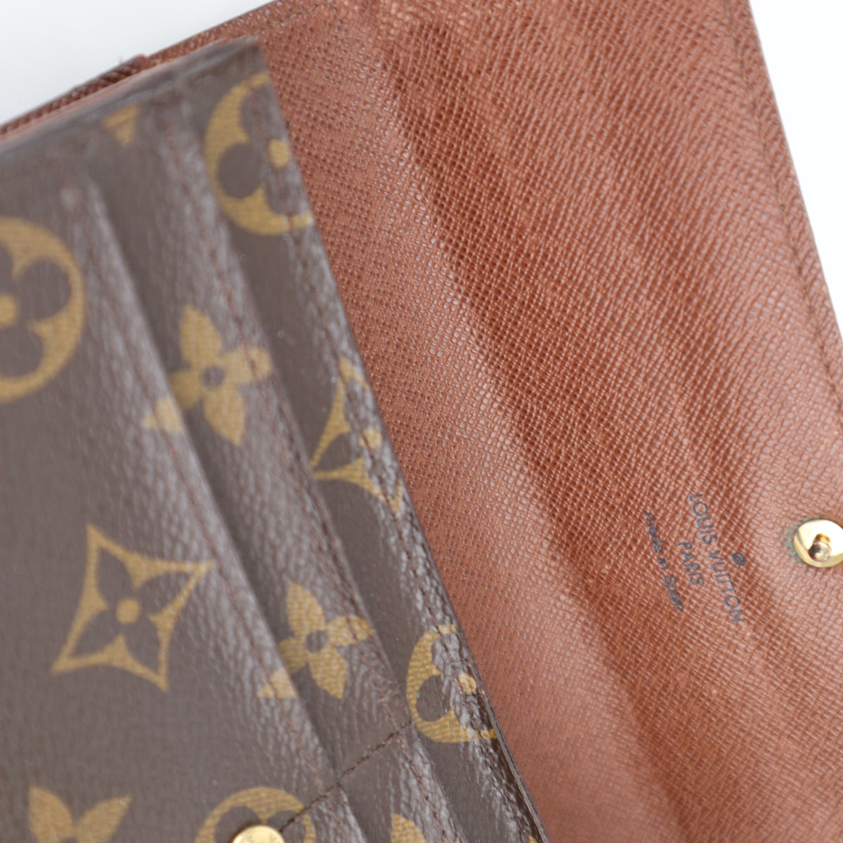 C2154 Louis Vuitton Wallet Monogram Sarah Wallet | Pre-Owned Very Good Brown Monogram